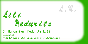 lili medurits business card